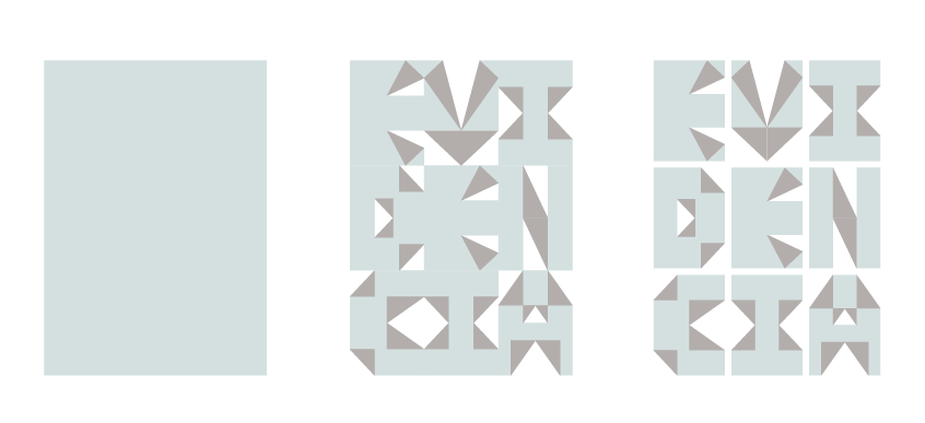 evidencia: deconstrucción del logo